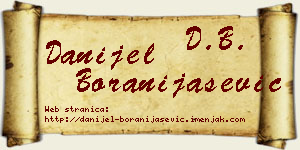Danijel Boranijašević vizit kartica